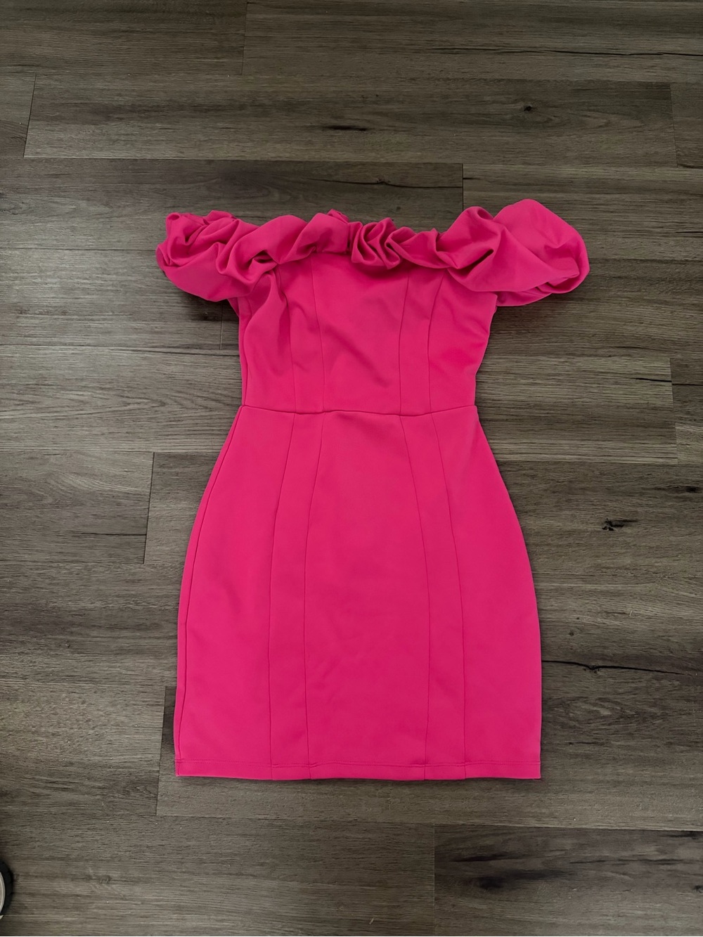 Windsor Off-Shoulder Ruffle Bodycon Dress